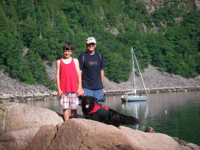 Bennett, Tim and Tahoe at Valley Cove