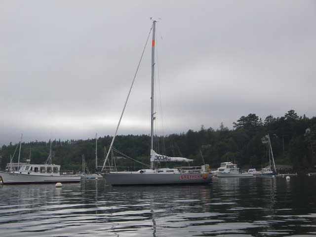 Orange Band on Mast