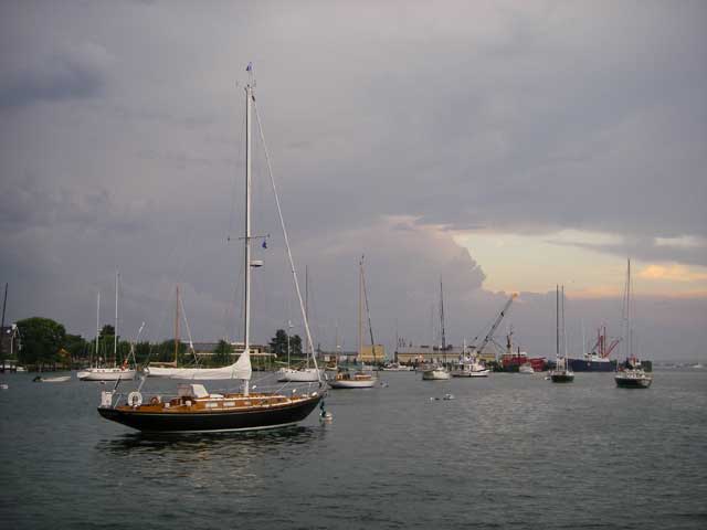 Restless Skies over Stonington Harbor