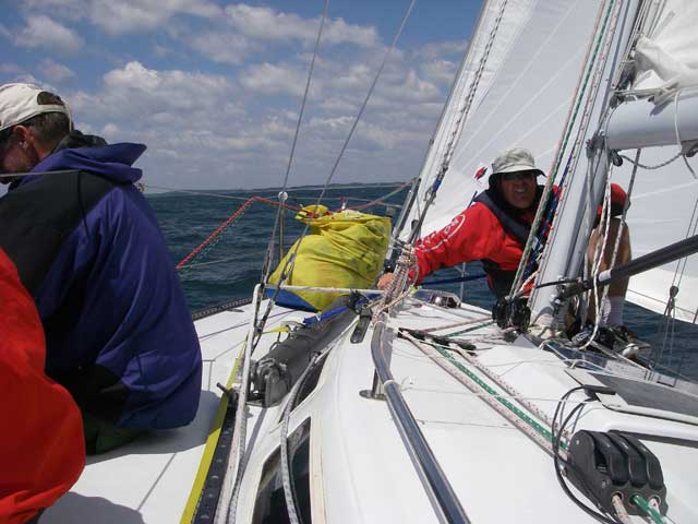 Tim Tuning the Rigging